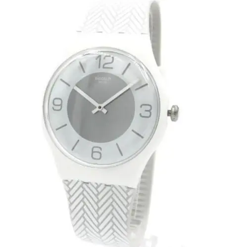 Swatch Originals White Glove Silicone Watch 41mm SUOW131