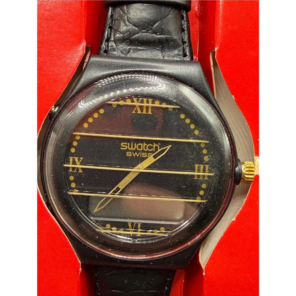 Mint 1992  Special Edition Piepser Pager Watch Secret Service PAT102 by Swatch