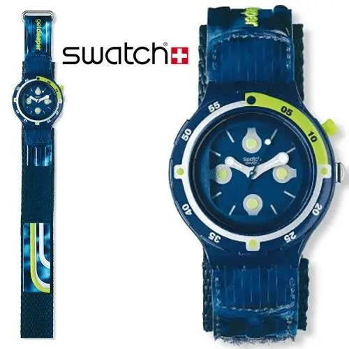 Mint Rare 1999  Scuba Yellow Spot Loomi Collector 200M Diving Watch SDN906 by Swatch