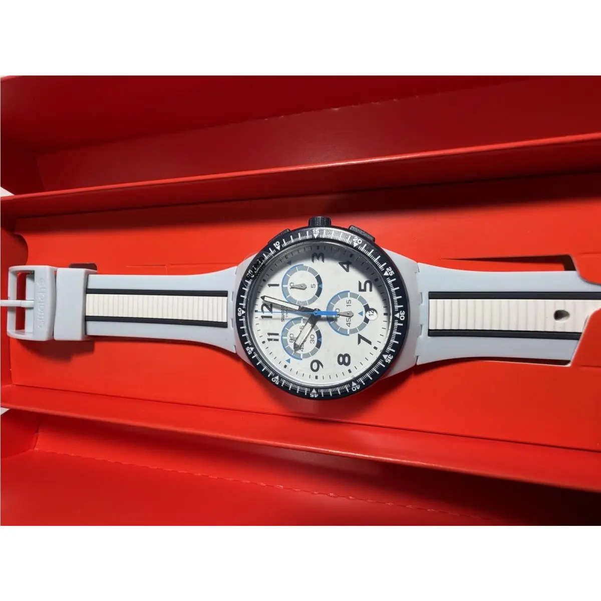Swatch Swiss Made Mirkolino Men`s Chronograph Watch SUSS401