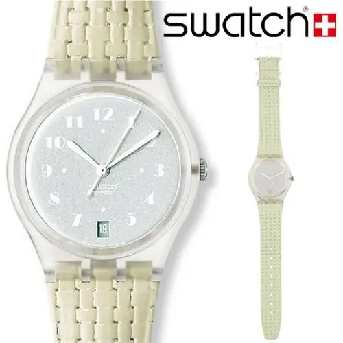 Mint Rare 2001 Swatch Originals Oseille Collectors Leather Watch GK426 Retro