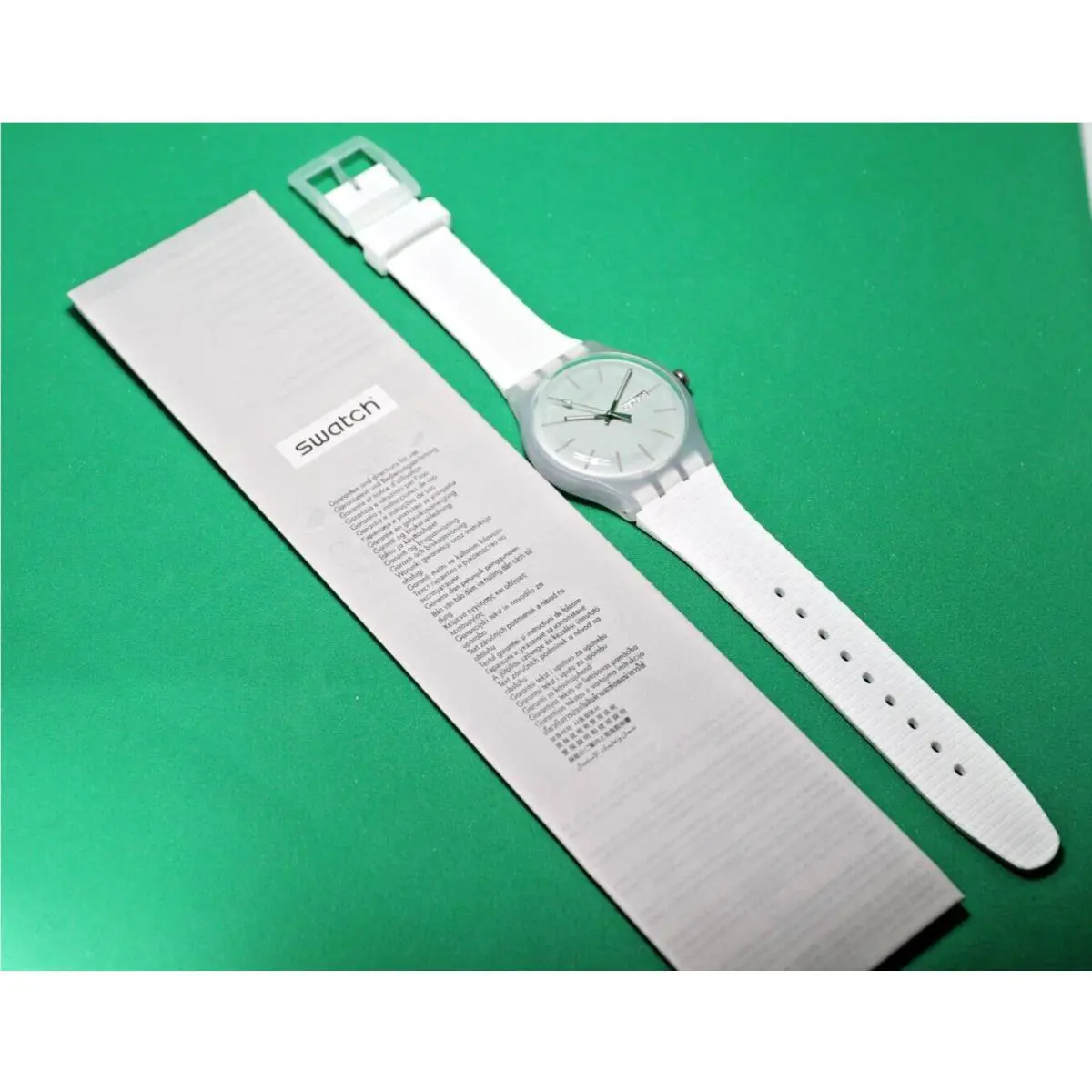 Limited Edition Swiss Swatch Bricablanc SUOW710 2019 Newgent Whit 41mm Silicone