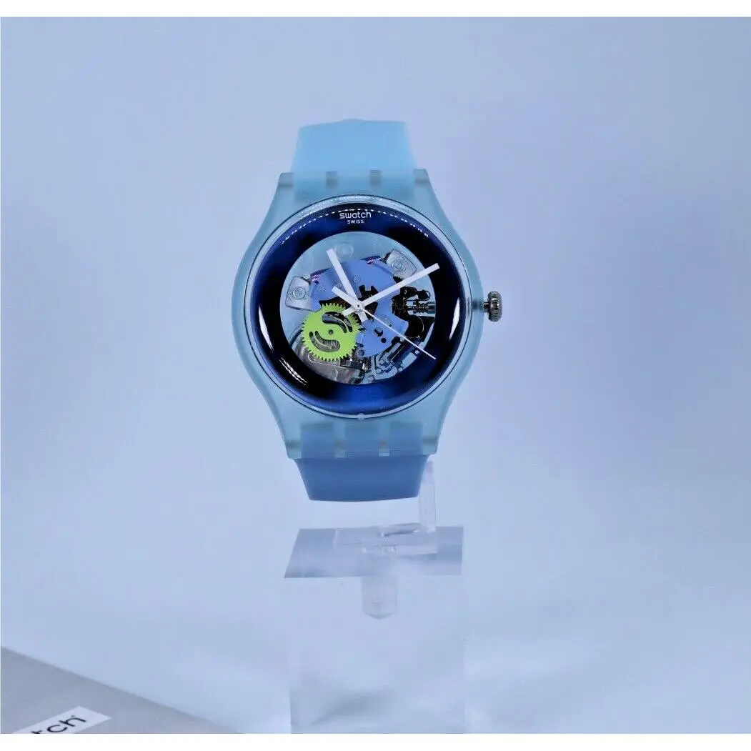 Swatch New Gent Limited Swiss Swatch Gent 41MM Cool Me Watch SUOS100 Adult Unisex Blue
