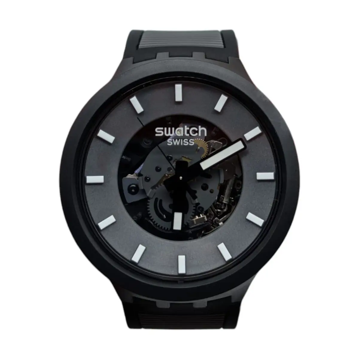 Swatch Past The Horizon Unisex Black 47 mm Watch- SB05B113