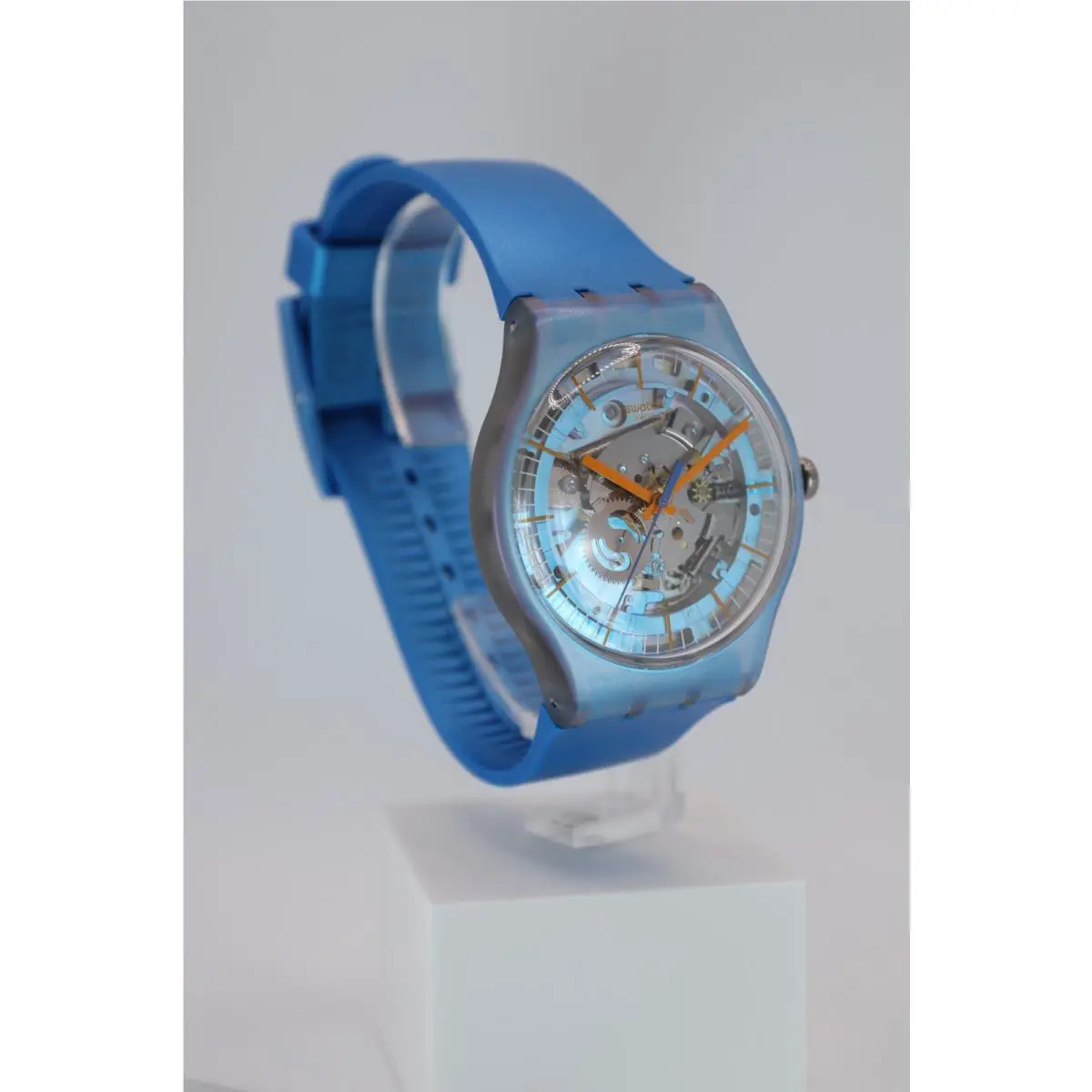 Edition Swiss Made Swatch Shimmer Blue SUOM116 Unisex Blue Watch 41MM