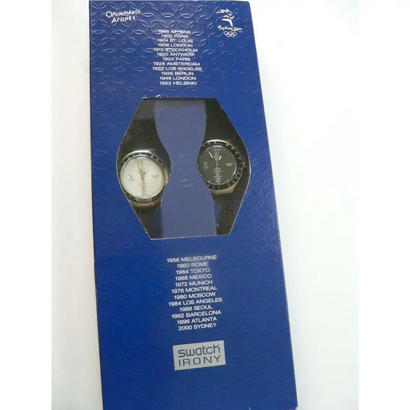 Condition Swatch Irony Sydney 2000 Olympics Swagmen YZS02 2-Watch Set Rare