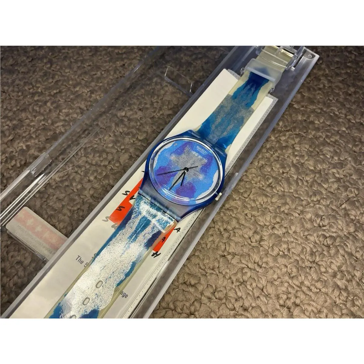 Swatch 1991 Watch Test Cheri Sylvie Defraoui GZ118 Mint 700 Yrs Swiss Fed
