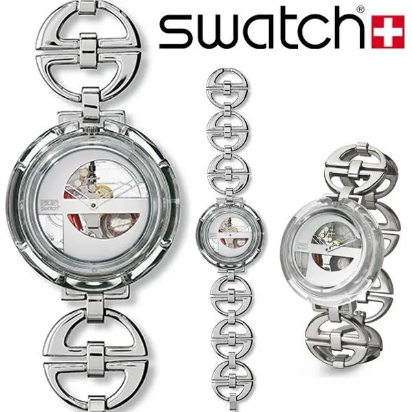 Mint Rare 2000 Swatch Pop Manchetta Steel Links Bracelet Collectors Watch PMK128