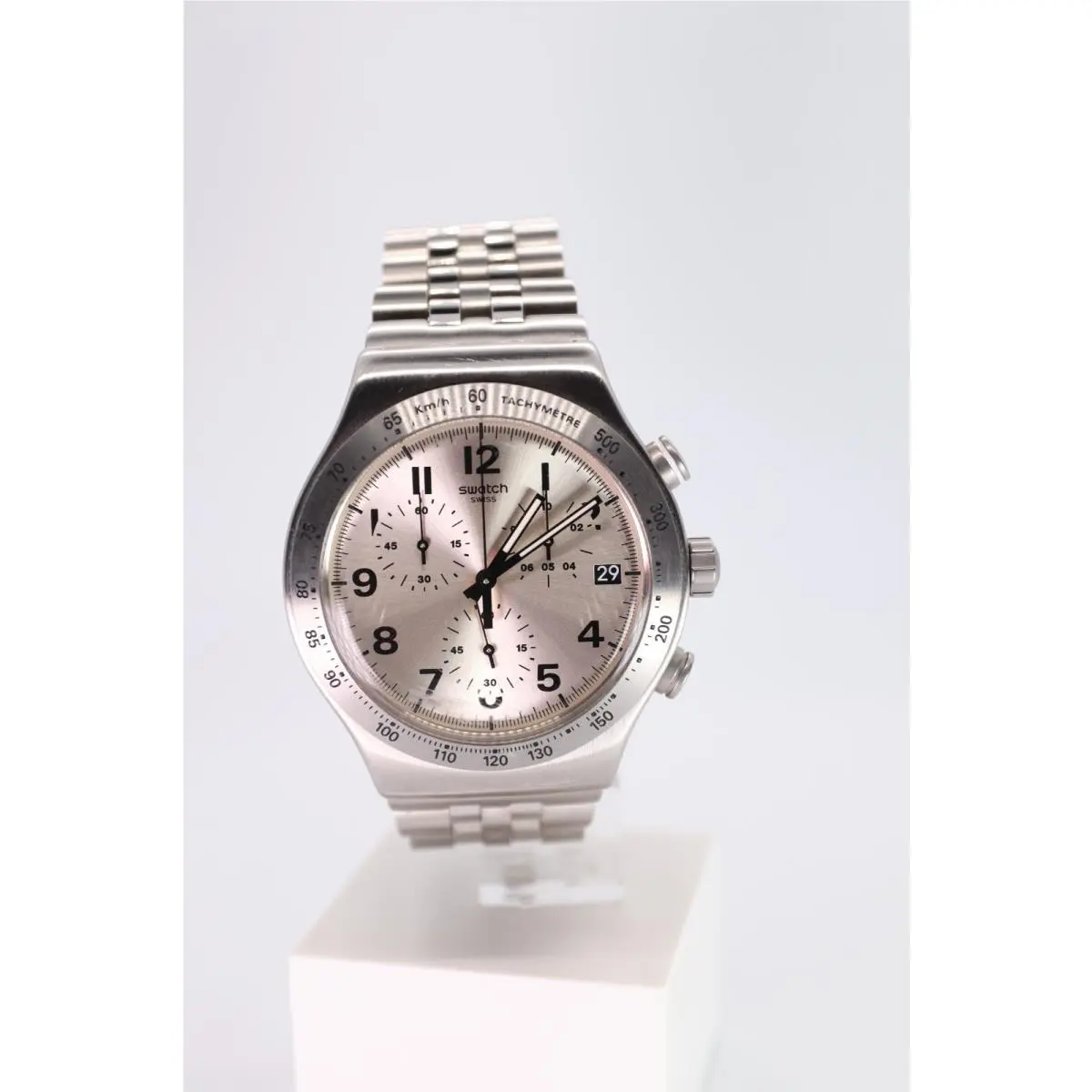 Limited Swiss Swatch Irony Chrono YVS425G Destination Upper East 43MM