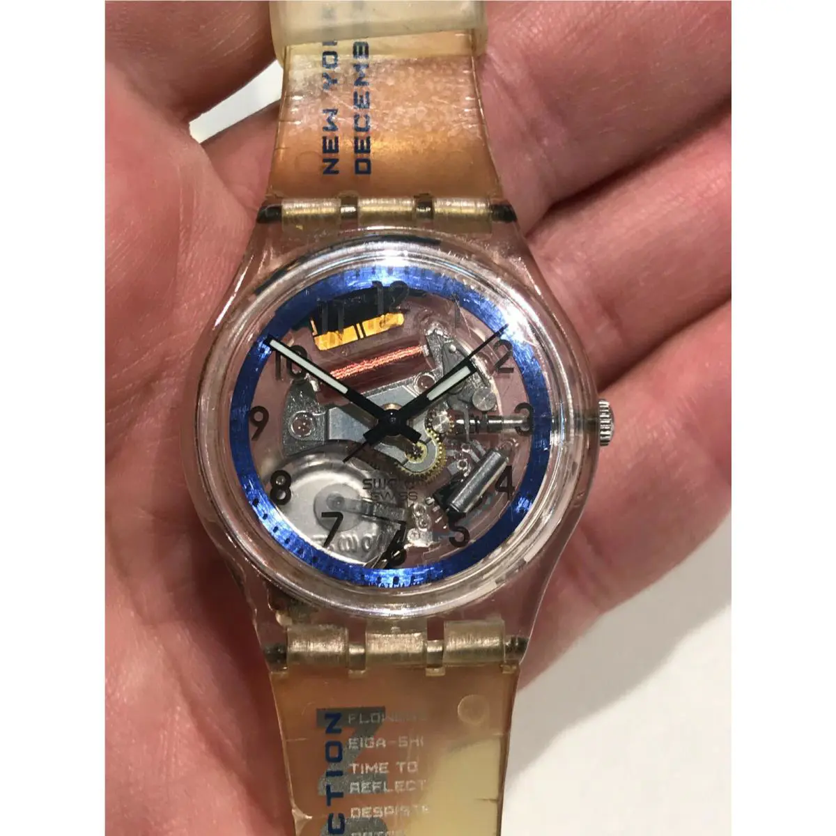Swatch Watch Wristory SSK103WR York City Auction December 3 2001 Working