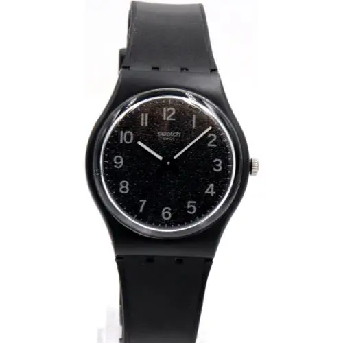 Swiss Swatch Urbaholic Lico-gum Black Silicone/fabric Watch 34mm GB326