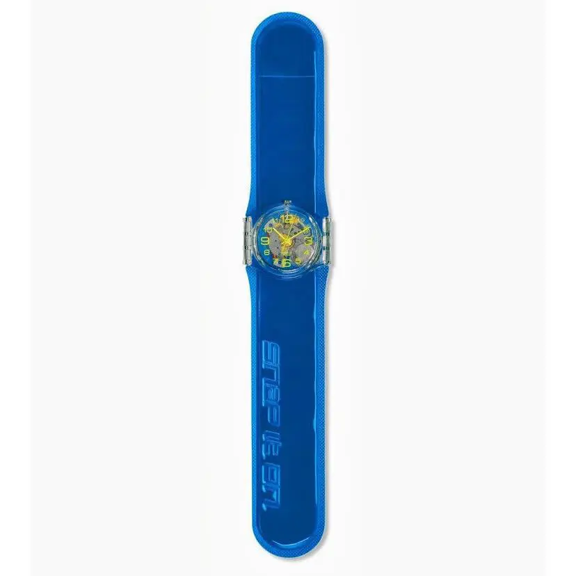 Mint Rare 2001 Swatch Snap IT ON Collection Blue Spring Watch GK348D Vintage