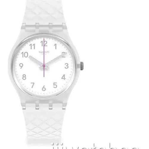 Swiss Swatch Essentials Whitenel Silicone Watch 34mm GE286