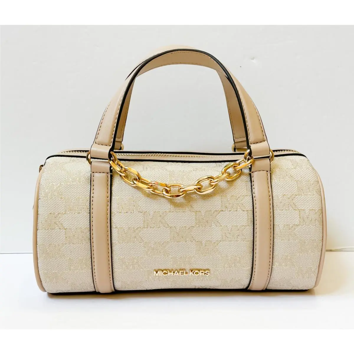 Michael Kors Zooey Medium Barrel Messenger Crossbody Satchel Shoulder Bag