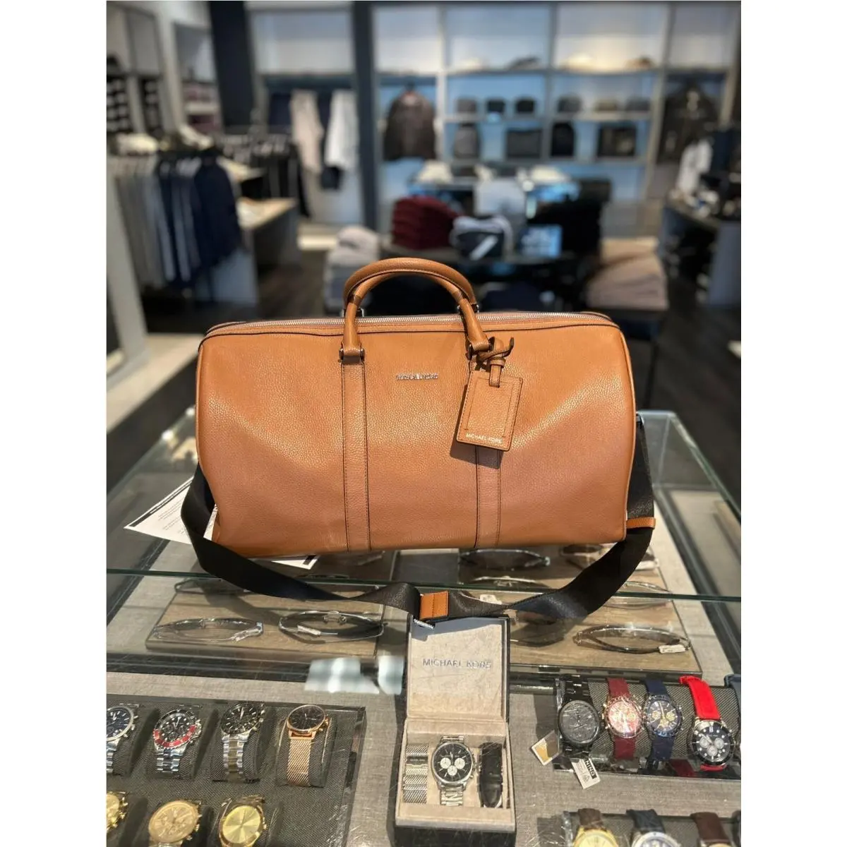 Men`s Large Duffle Weekender Luggage Shoulder Crossbody Travel Bag LUGGAGE by Michael Kors