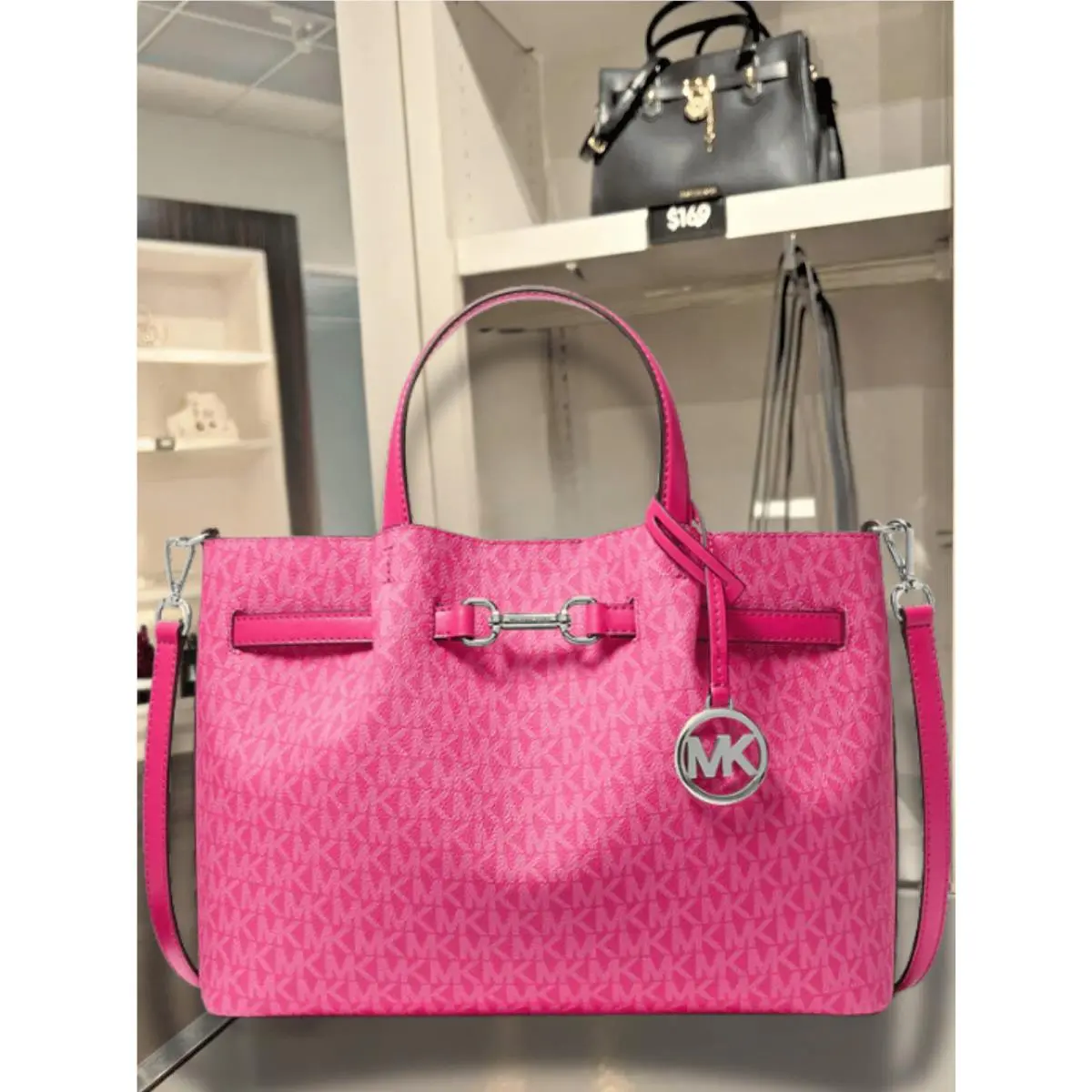 Carson Medium Crossbody Satchel Handbag Purse Messenger Shoulder MK DRAGONFRUIT by Michael Kors