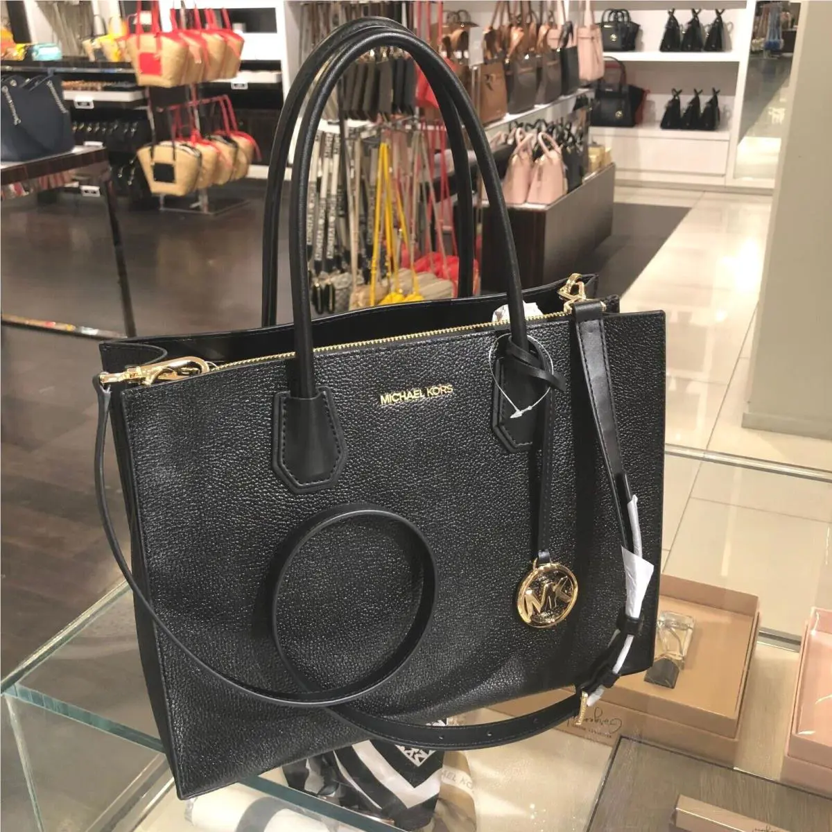 Michael Kors Women Large Leather or Pvc Satchel Shoulder Bag Tote Handbag Var