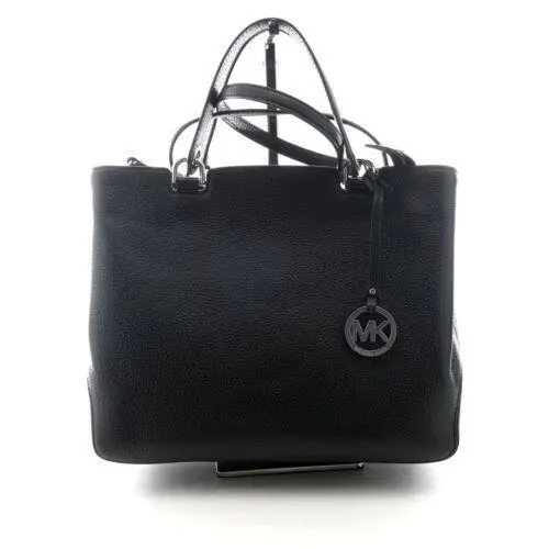 Michael Kors Anabelle Top-zip Large Pebble Leather Tote Black