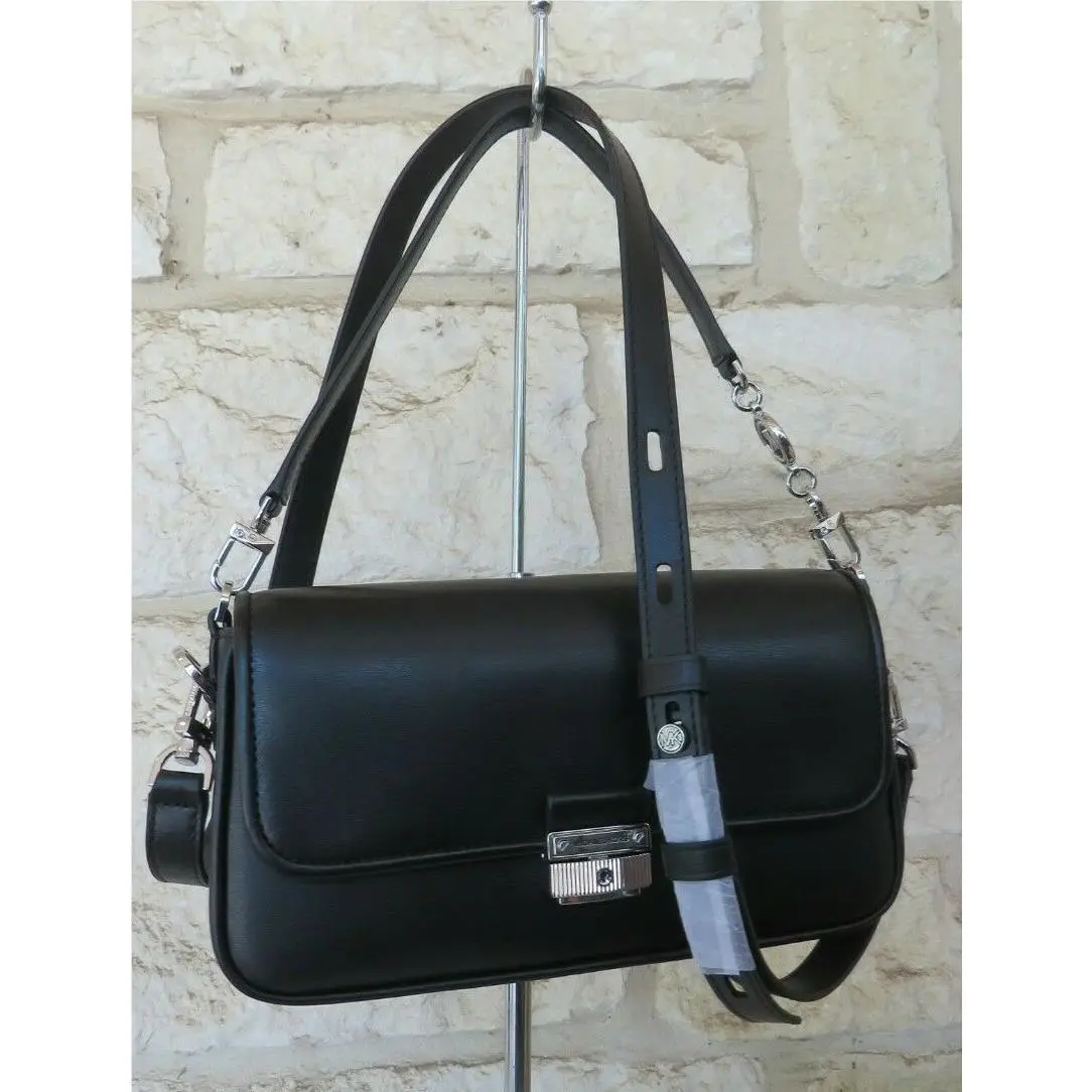 Michael Kors Rare Bradshaw SM Shoulder/crossbody/handbag Black/silver Unique