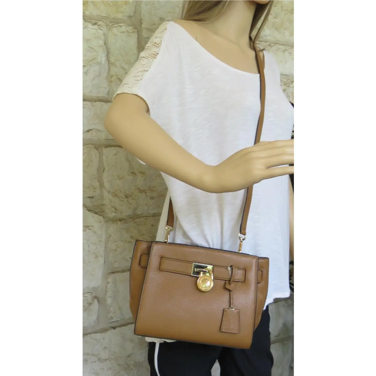 Unique Michael Kors Hamilton Messenger Brown Acorn Small