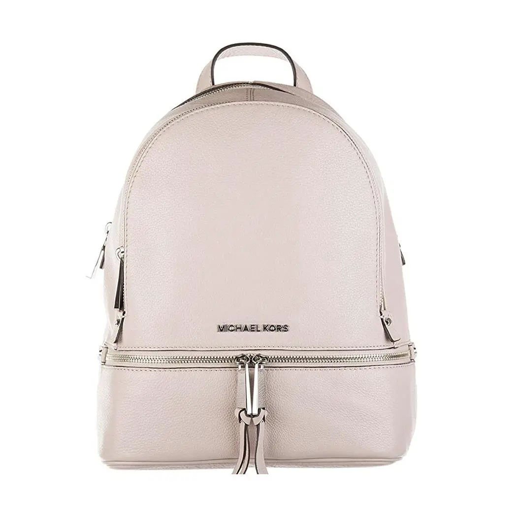 Kors Signature Monogram Rhea Medium Logo Studded Backpack - Exterior: Black