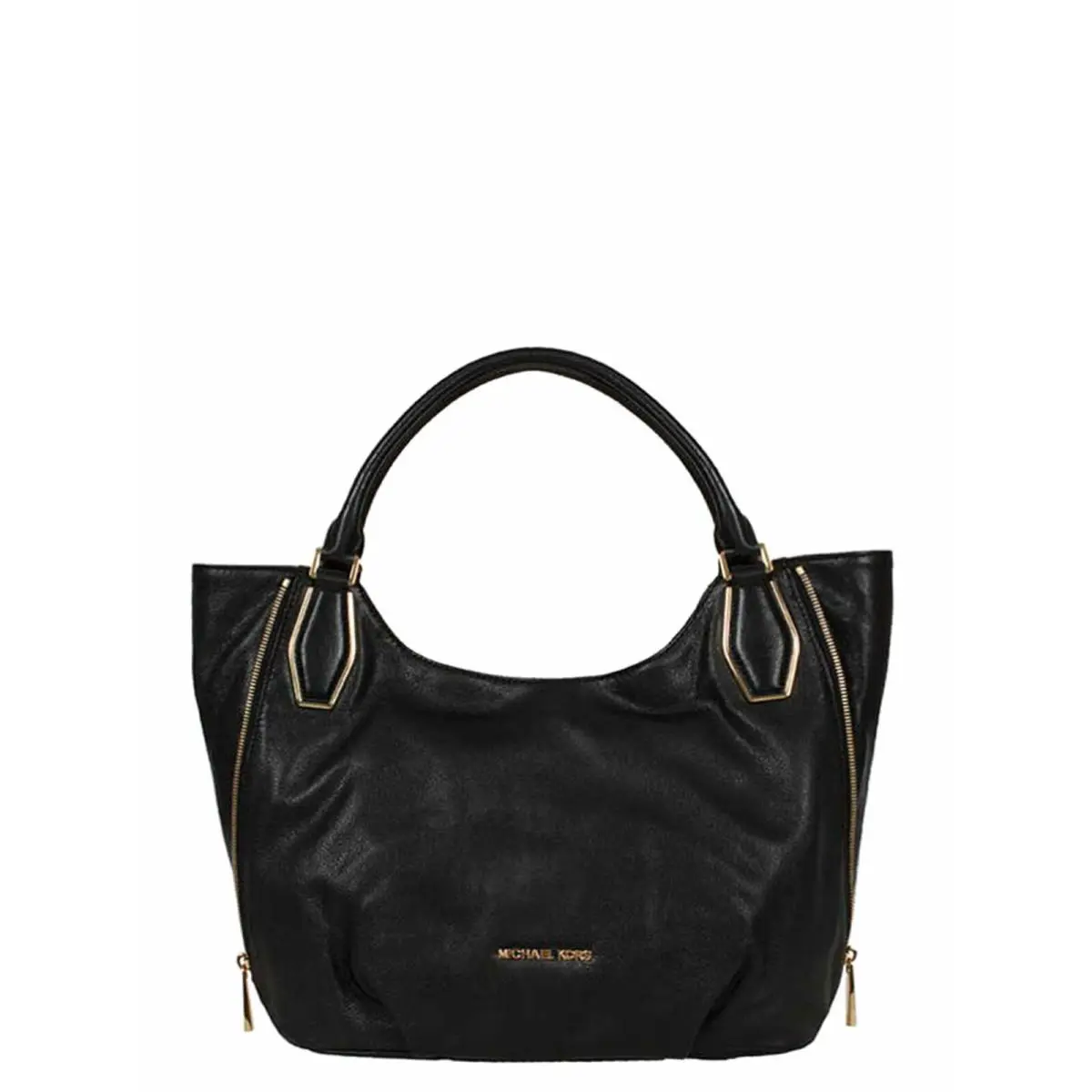 30F4GVNE3L Womens Michael Kors Vanessa Large Shoulder Tote - Black, Exterior: Black