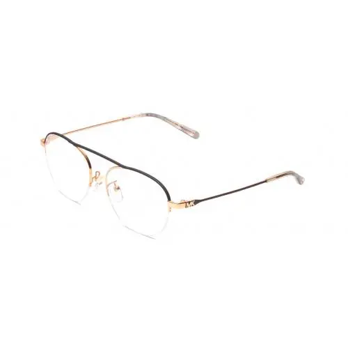 Michael Kors MK4070-1108 Unisex Round Designer Reading Glasses in Rose Gold 51mm - Frame: Multicolor, Lens: Clear