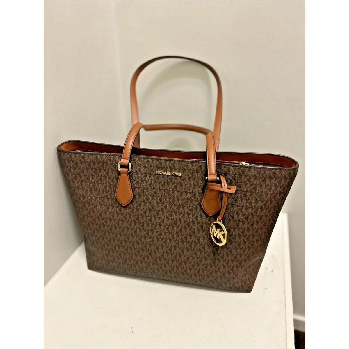 Sheila Women Ladies Large Fashion Shoulder Tote Bag Handbag Purse BROWN by Michael Kors