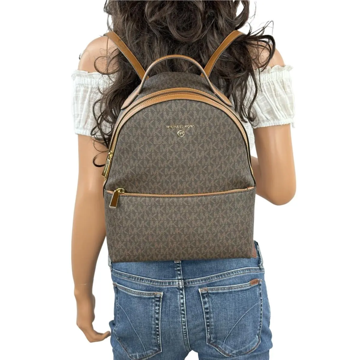 Valerie Medium Backpack MK Brown by Michael Kors
