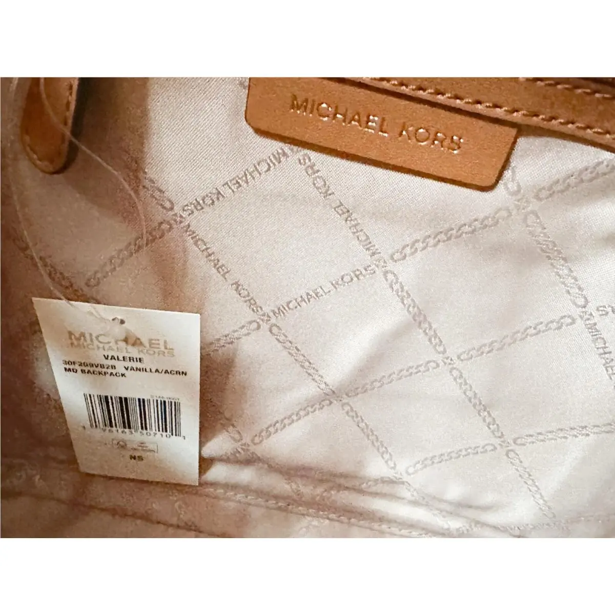 Michael Kors  bag  - MICHAEL KORS VALERIE - VALERIE - 30F2G9VB2B - MK Brown, Handle/Strap: Multicolor, Hardware: Gold, Silver