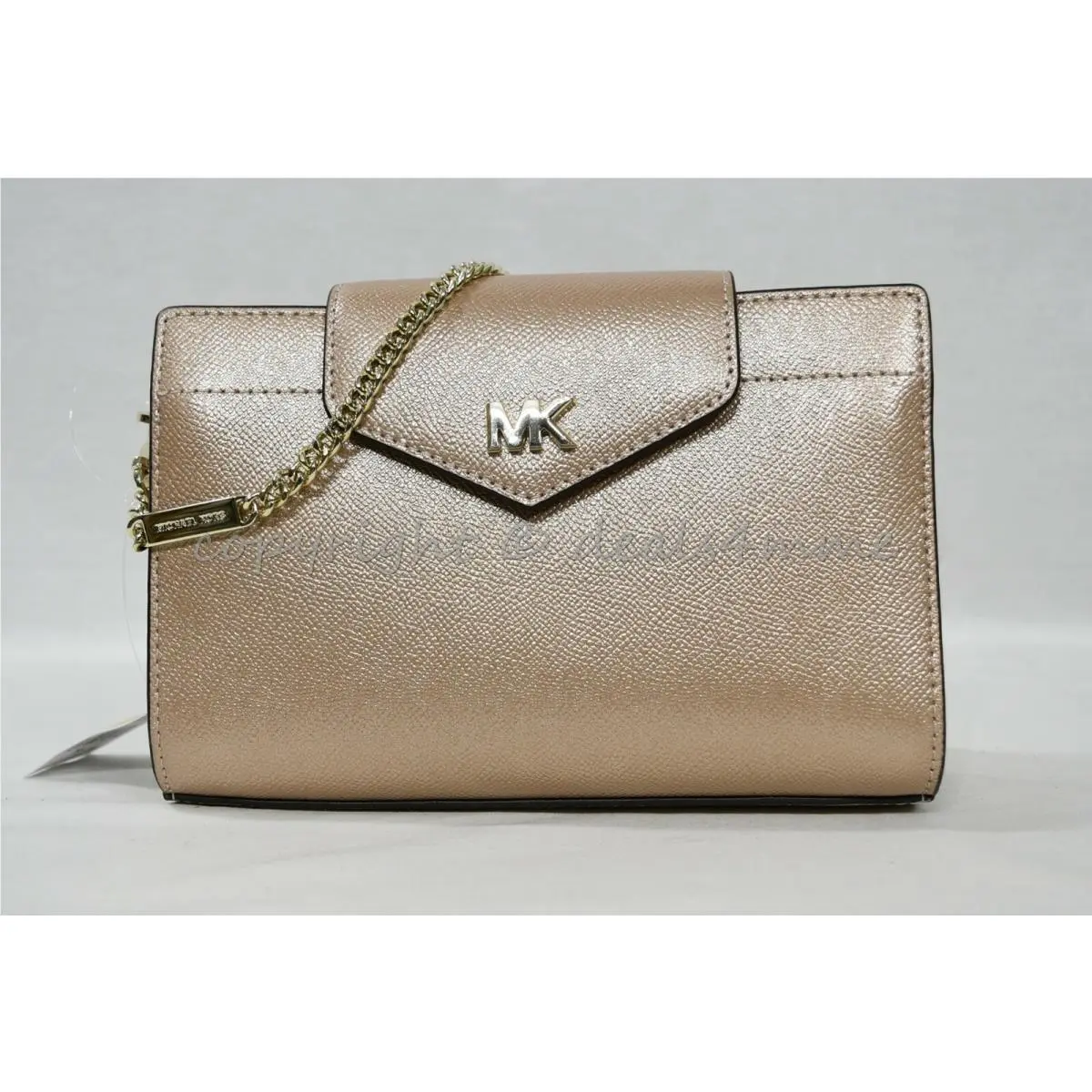 32H8MF5C2M Saffiano Leather Medium Convertible Crossbody/clutch Ballet - Rose Gold by Michael Kors