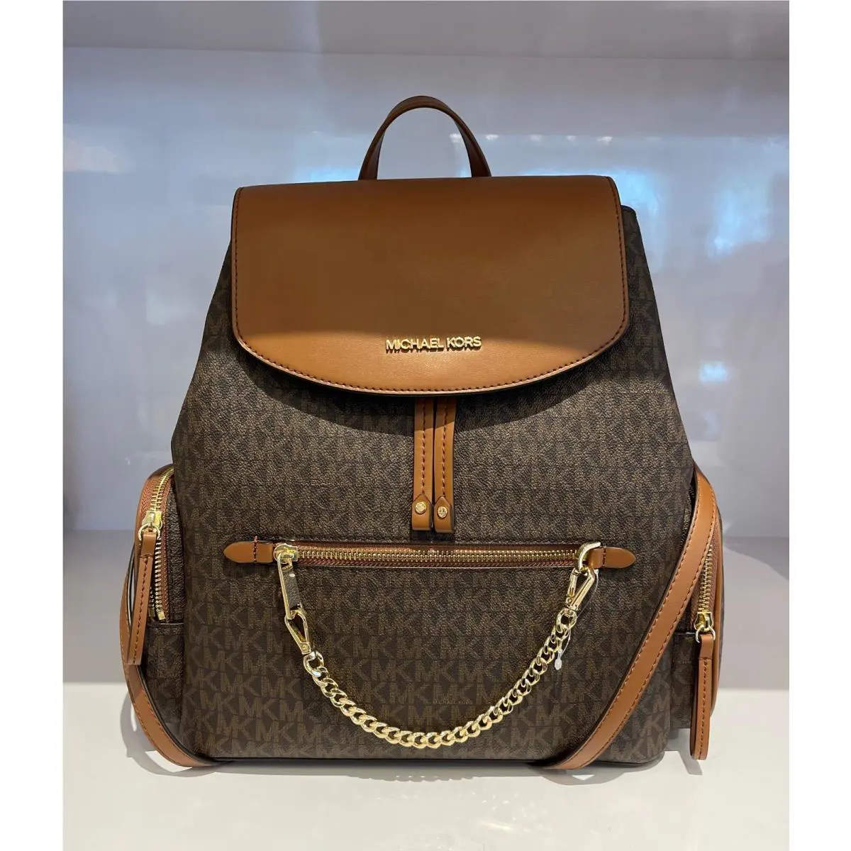 Michael Kors Jet Set Item Large Chain Backpack