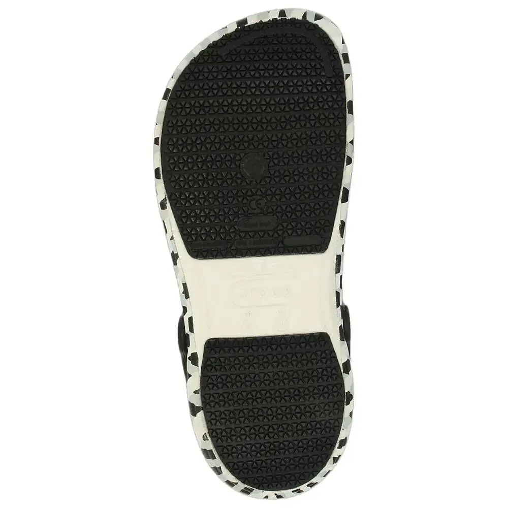 Crocs shoes - white / black / sky blue - 204284 4