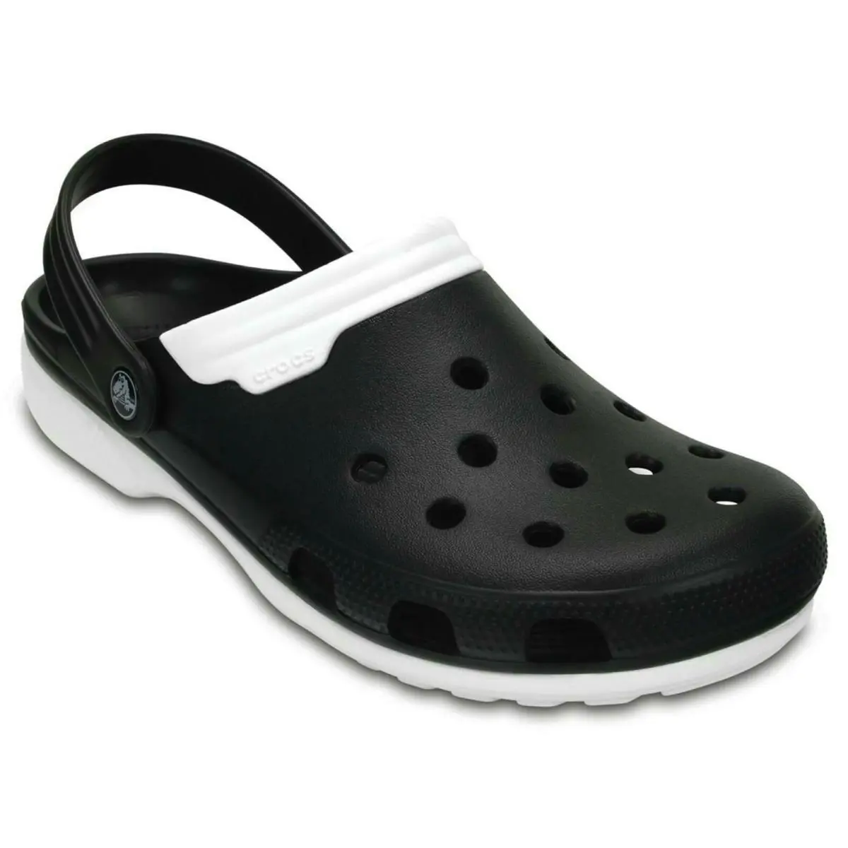 Unisex Duet Relaxed Fit Black Clogs Men`s 12 US M / Women`s 14 US M by Crocs