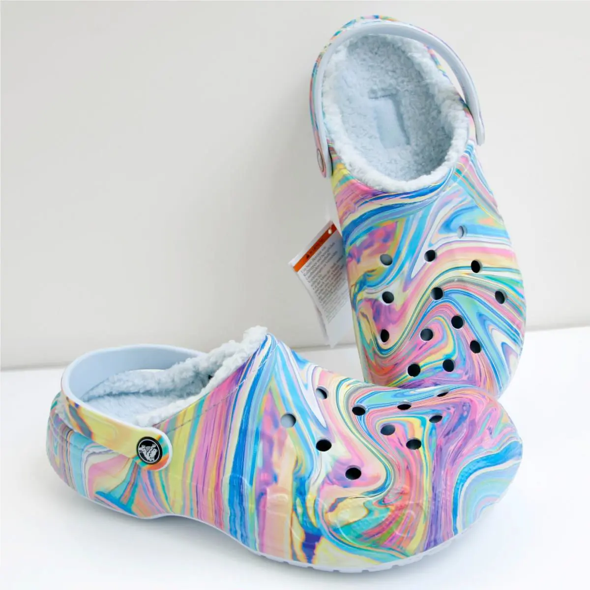 Crocs shoes - Crocs Baya Lined Printed Clog - 205975-4kv - Multicolor (UPC: 196265162680) 1