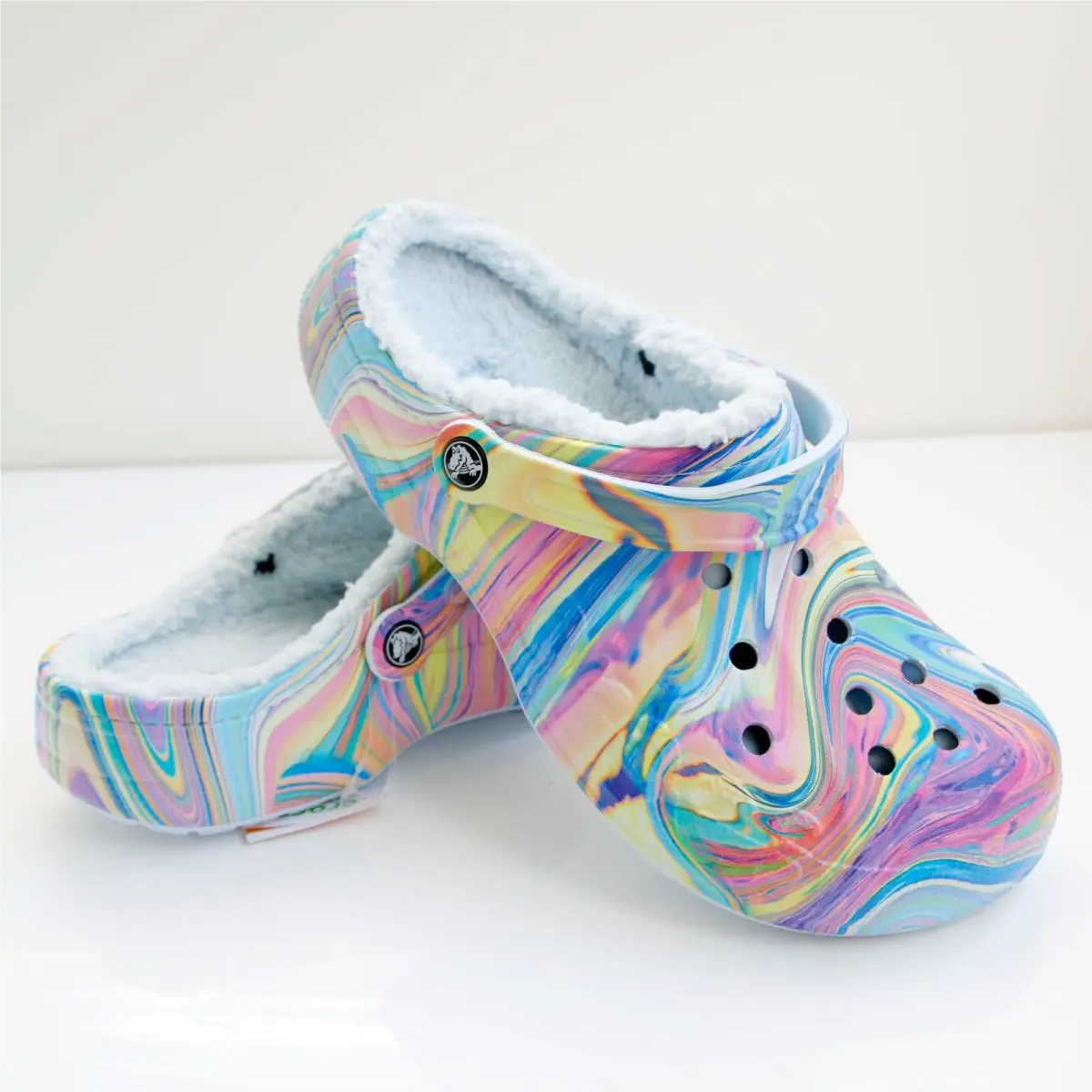Crocs shoes - Crocs Baya Lined Printed Clog - 205975-4kv - Multicolor (UPC: 196265162680) 3
