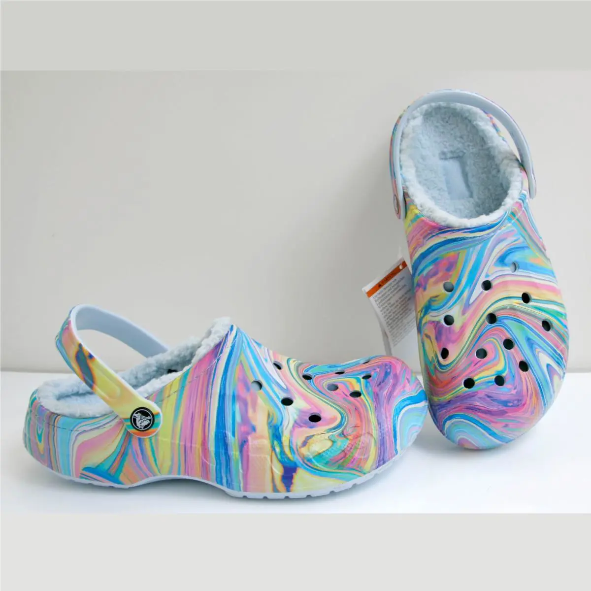 Crocs shoes - Crocs Baya Lined Printed Clog - 205975-4kv - Multicolor (UPC: 196265162680) 5