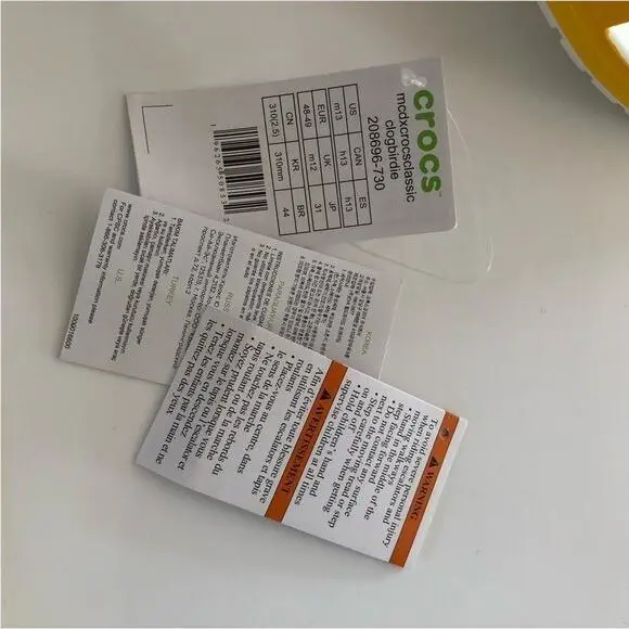 Crocs shoes  - Yellow White 8