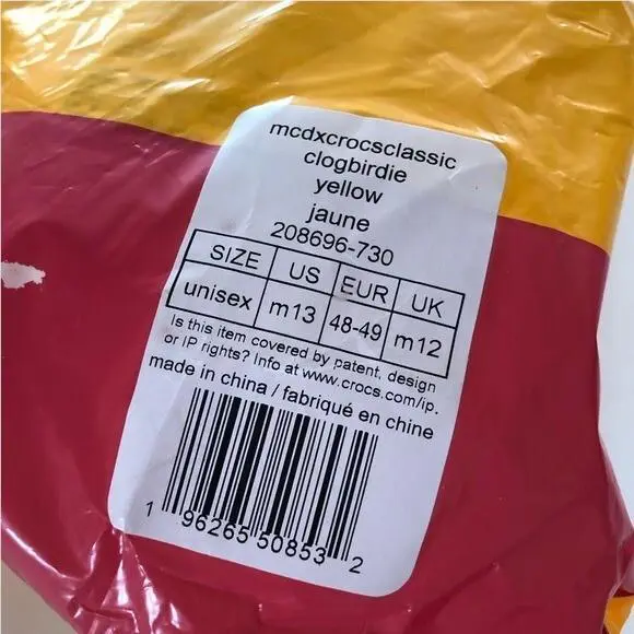 Crocs shoes  - Yellow White 7