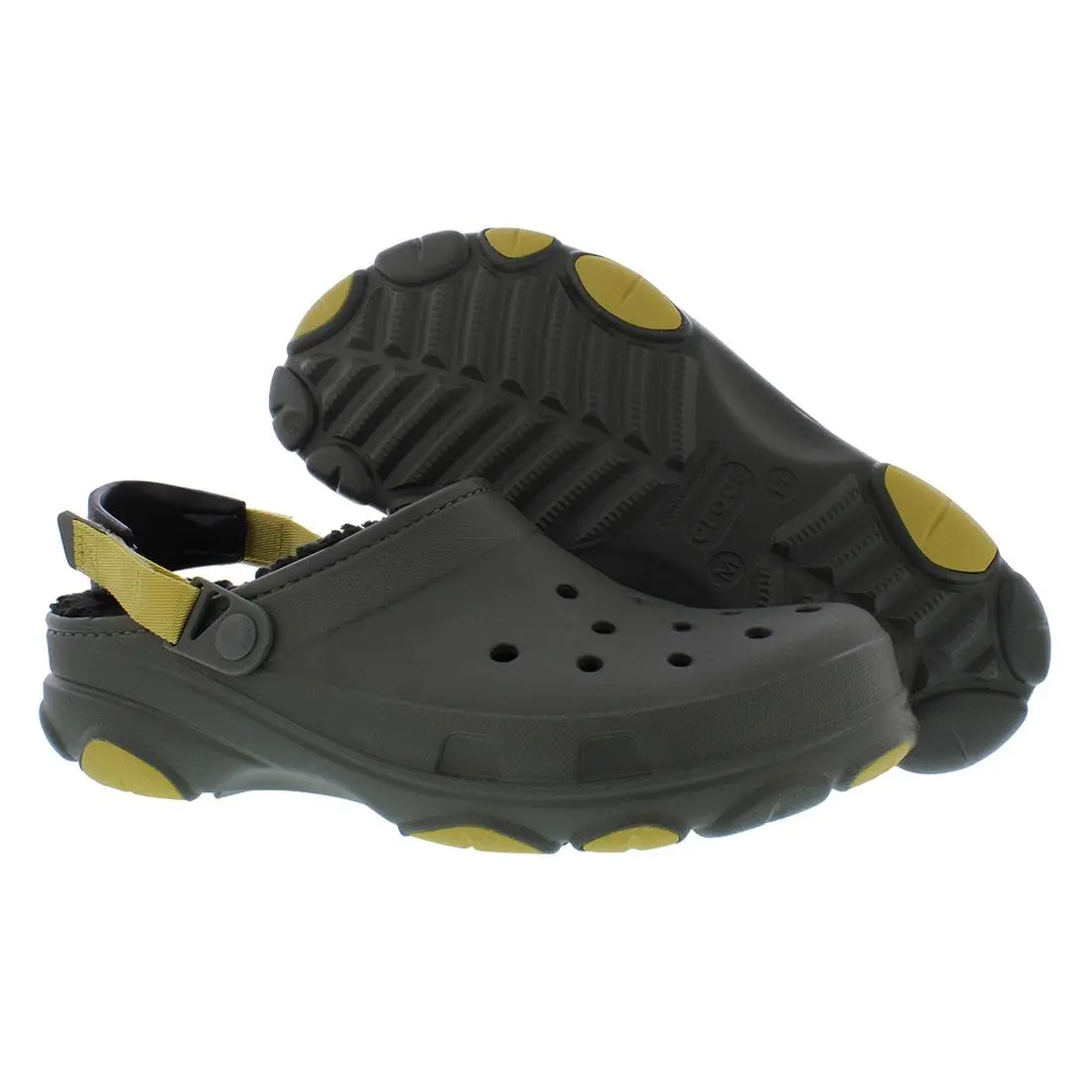 Crocs All Terrain Lined Mens Shoes Size 10 Color: Black - Black, Main: Black