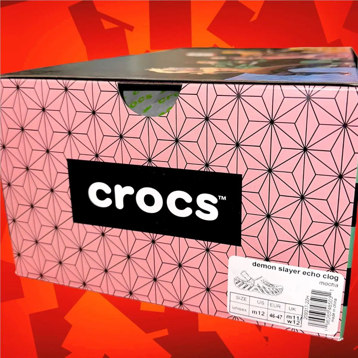 Crocs shoes - Demon Slayer Crocs 2023 Tanjiro Echo - Mocha (green) (UPC: 0196265485031) 1