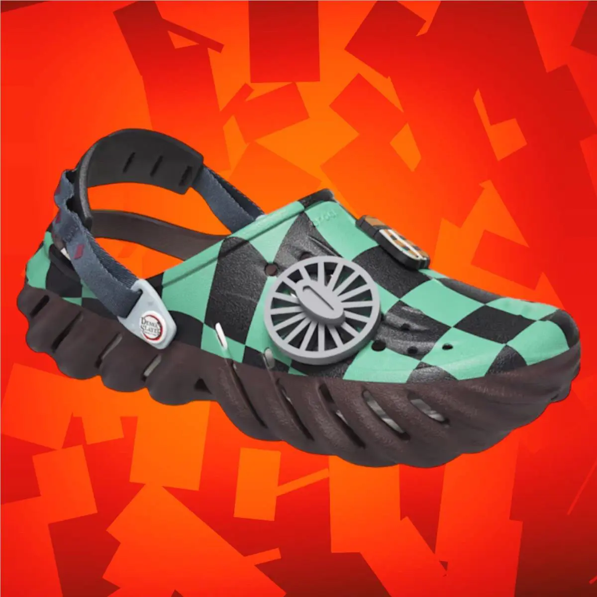 Crocs shoes - Demon Slayer Crocs 2023 Tanjiro Echo - Mocha (green) (UPC: 0196265485031) 5
