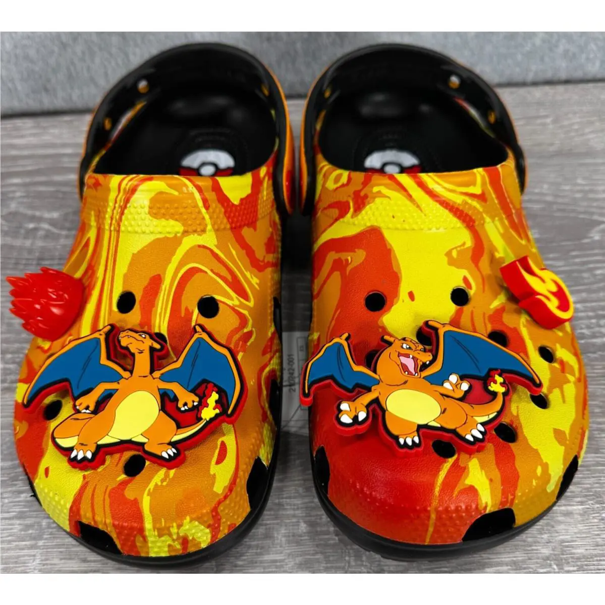 Crocs Pokemon Charizard Classic Clog Glow in Dark - Woman`s 8 - Men`s 6