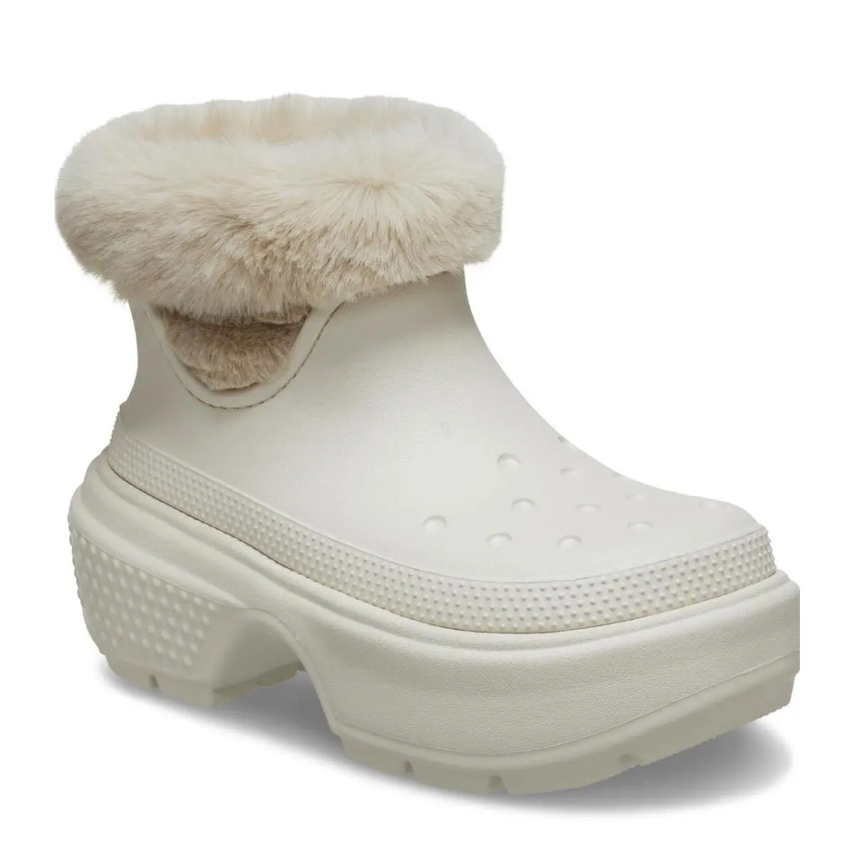 Crocs shoes - Stomp Lined Boot - Stomp Lined Boot - Stucco White (UPC: 0196265428489) 0