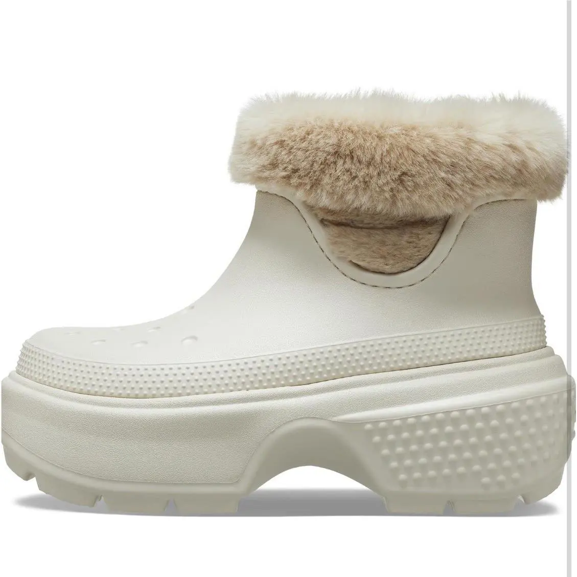 Crocs shoes - Stomp Lined Boot - Stomp Lined Boot - Stucco White (UPC: 0196265428489) 2