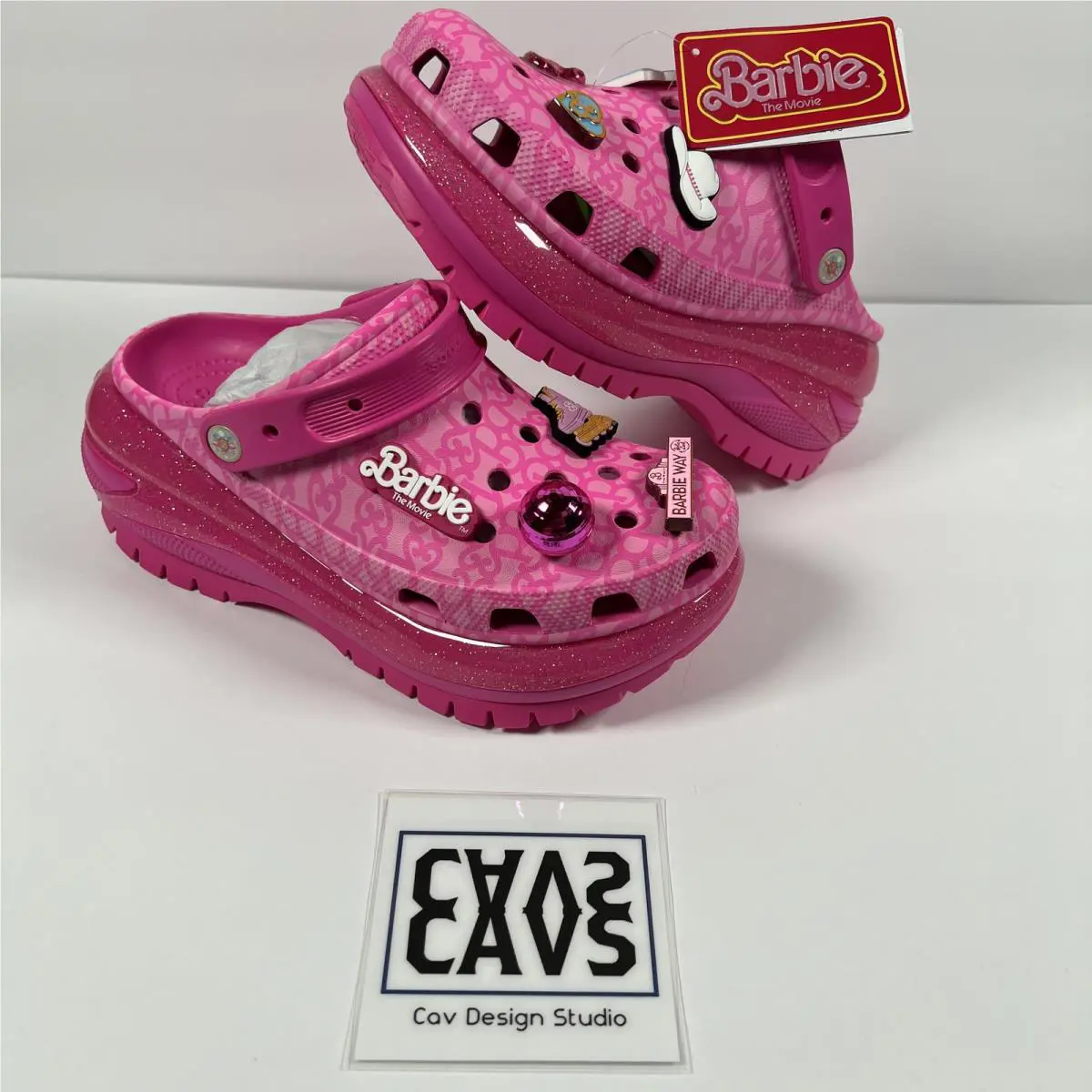 Crocs x Barbie The Movie Mega Crush Clog Pink - Size 10W/8M