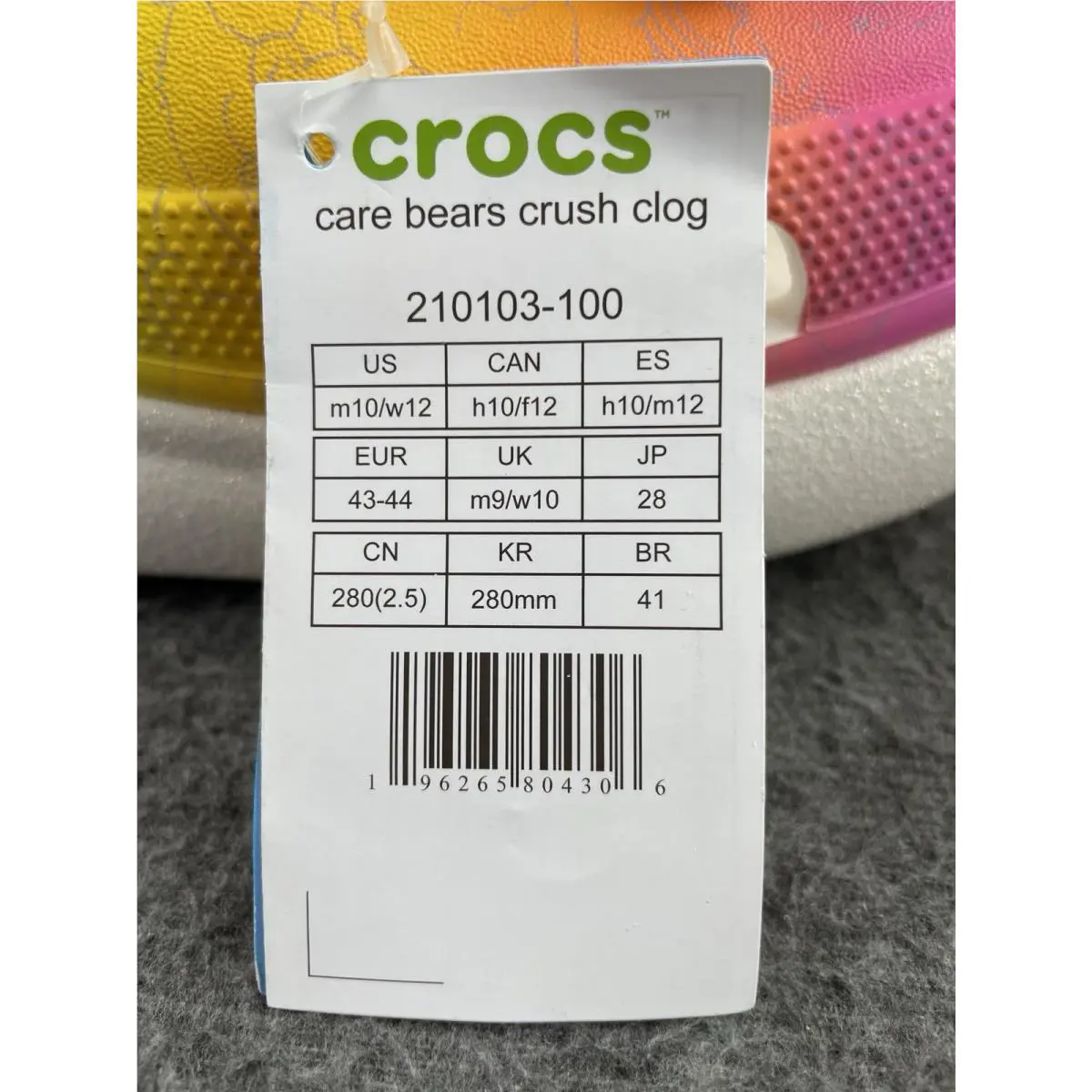 Crocs shoes - Crocs Care Bears Crush Clog - 210103-100 - Multicolor 6