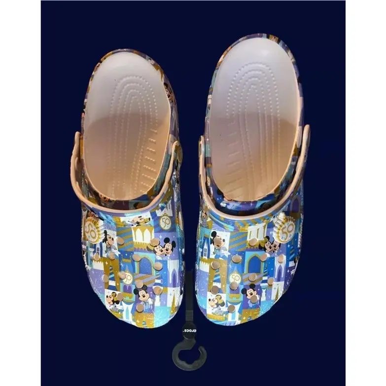 Walt Disney World 50th Mickey Minnie Adult Crocs Clogs M/9 W/11
