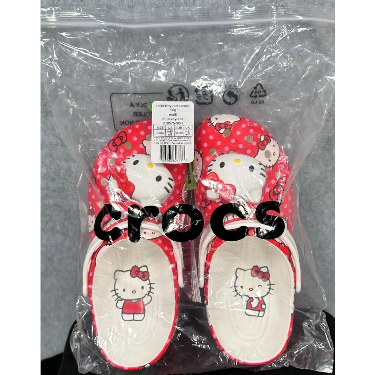 Crocs shoes - Hello Kitty - Hello Kitty - Red (UPC: 196265827176) 8