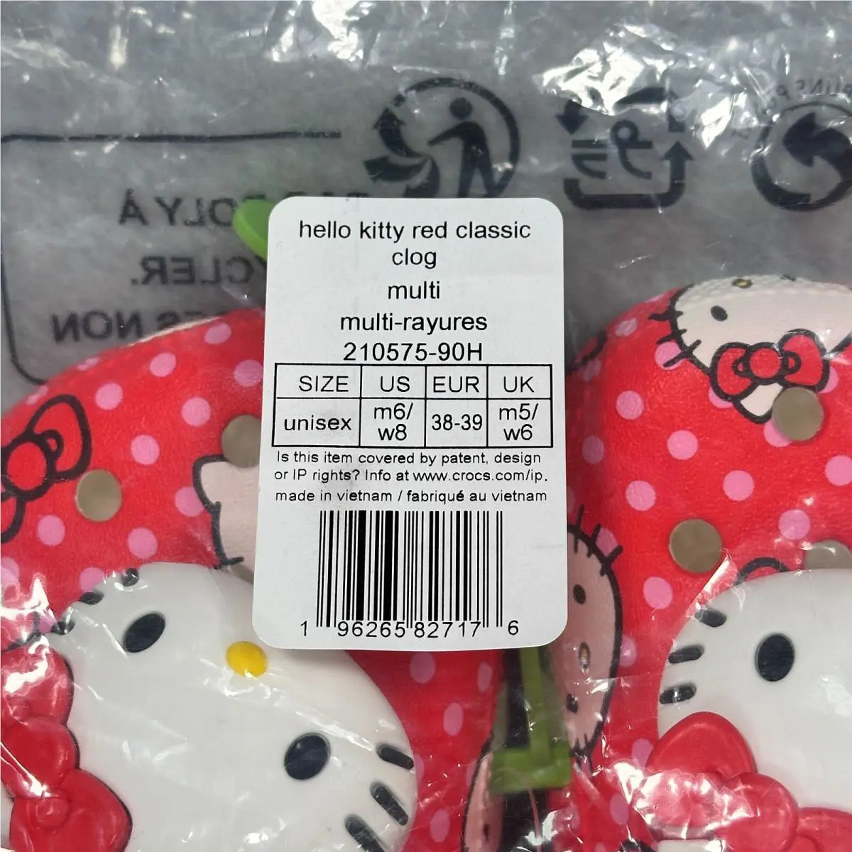 Crocs shoes - Hello Kitty - Hello Kitty - Red (UPC: 196265827176) 9